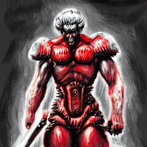 Image similar to guts from berserker, digital painting, beautiful