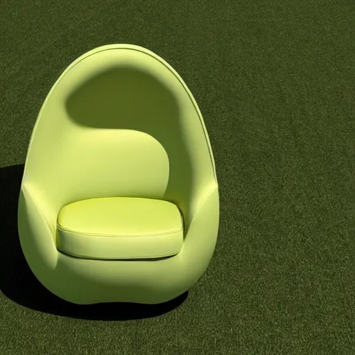 Image similar to armchair in the shape of an avocado