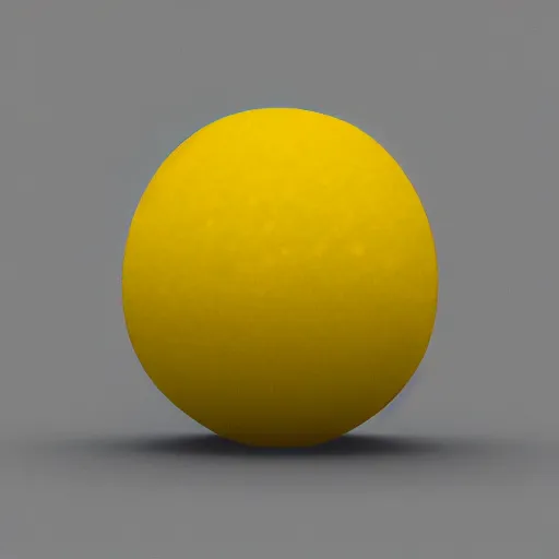 Image similar to a render of a low polygon lemon,