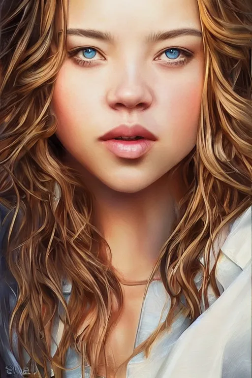 Prompt: sydney sweeney in the style of stefan kostic, realistic, full body, sharp focus, 8 k high definition, insanely detailed, intricate, elegant, art by stanley lau and artgerm