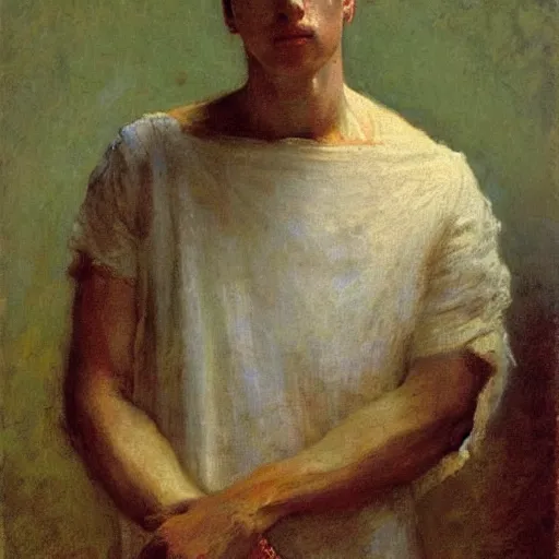 Image similar to augustus, by ilya repin, oil on canvas, 1 8 8 3