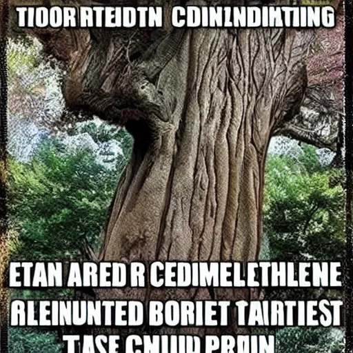 Image similar to tree committing tax fraud and getting caught meme