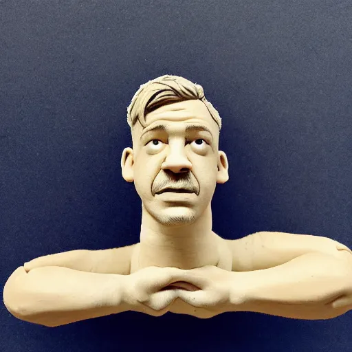 Image similar to diplo made of clay, claymation