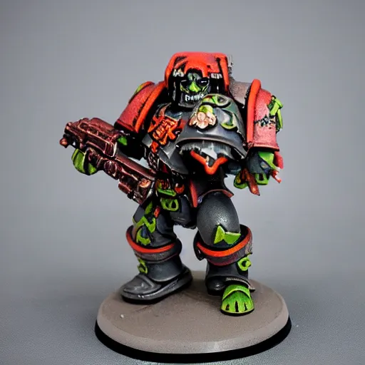 Image similar to warhammer 4 0 k ork figurine