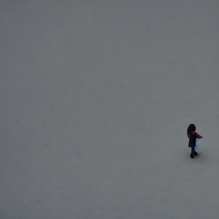 Prompt: a cinematic film still of a claymation stop motion film starring billy eilish, shallow depth of field, 8 0 mm, f 1. 8