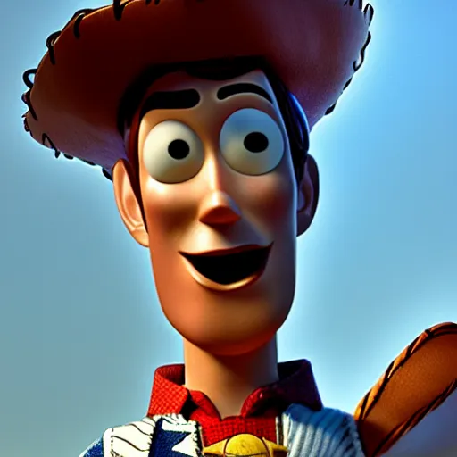 Image similar to asmongold as woody from toy story, 4k, high detail, high-resolution photograph, professional photography, ultra-detail, hyper-realistic