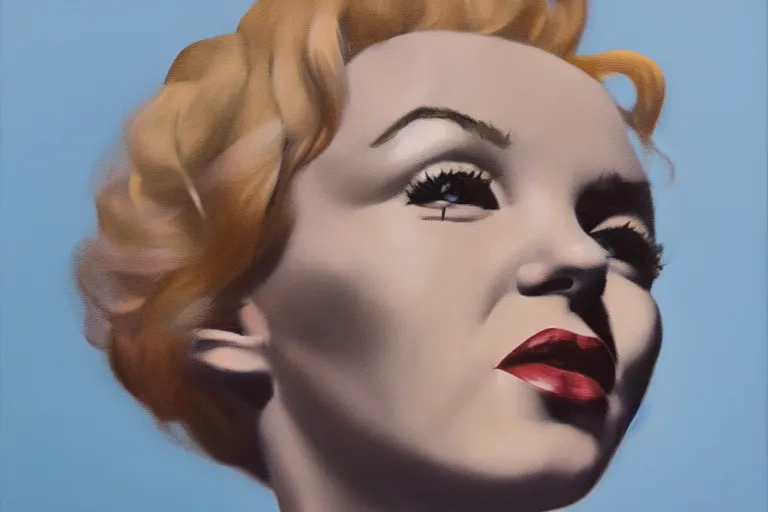 Image similar to portrait of merlyn monroe artwork by tim eitel