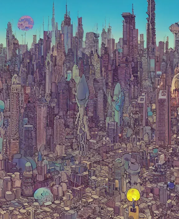 Image similar to city skyline made from obese sea slugs, in the style of a puffy spaceship, skeletons, partly cloudy, spooky, dramatic lighting, by geof darrow, bill sienkiewicz, dan mumford, yusuke murata, makoto shinkai, ross tran, cinematic, unreal engine, cel shaded, featured on artstation, pixiv