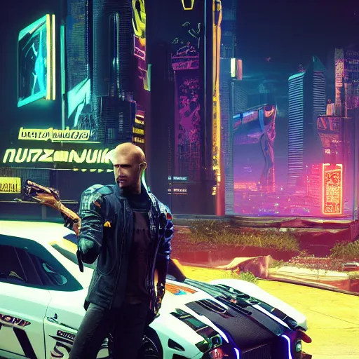 Prompt: nick bostrom in cyberpunk 2 0 7 7 cp 2 0 7 7 3 8 4 0 x 2 1 6 0