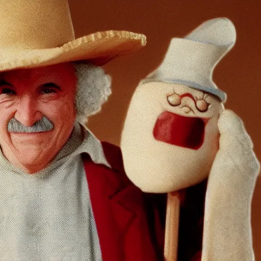 Image similar to quaker oats mascot as a real human, 8 k, movie still,