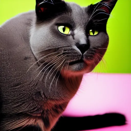 Image similar to a cat - pig - hybrid, animal photography