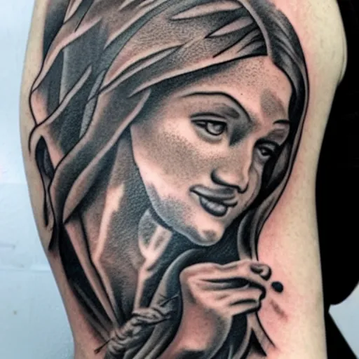 Biblically accurate angel by Larry Kham All Inked Up Fresno CA  rtattoos