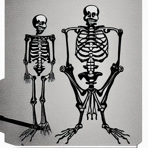 Image similar to isolated skeleton illustration funny
