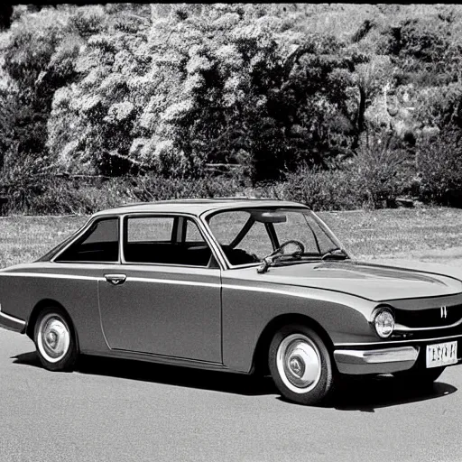 Prompt: Honda Civic 1961 photograph