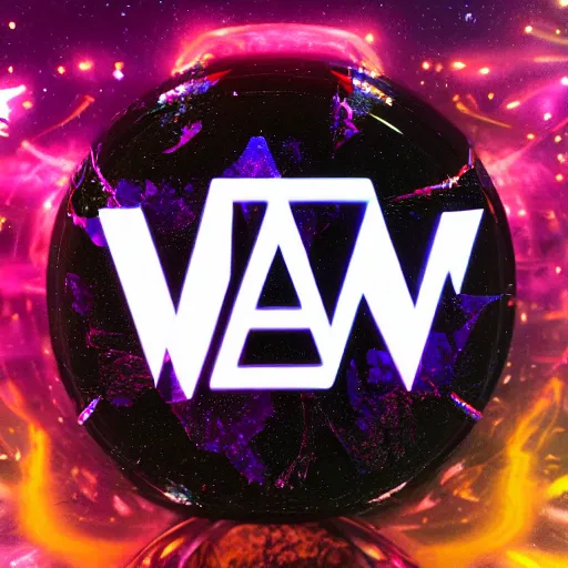 Image similar to a and w vaporwave logo, digital art, cosmic, 3 d high definition, trending on art station, photorealistic, high resolution, 8 k, octane, hyper detailed, insane details, intricate, elite, ornate, elegant trend, highly detailed and intricate, sharp focus, photography, unreal engine