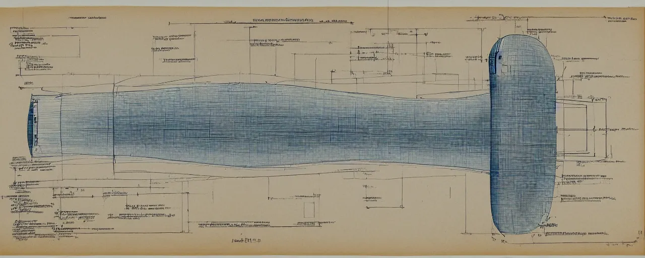 Image similar to blueprint of a nuclear bomb