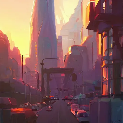 Image similar to science fiction city, art gta 5 comics, official fanart behance hd artstation by jesper ejsing, by rhads, makoto shinkai and lois van baarle, ilya kuvshinov, ossdraws