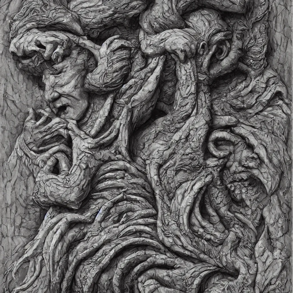 Prompt: a stonemason carving, fantasy concept art, cinematic framing, cinematic lighting, movie poster art, digital art, intricately detailed, blockbuster movie art