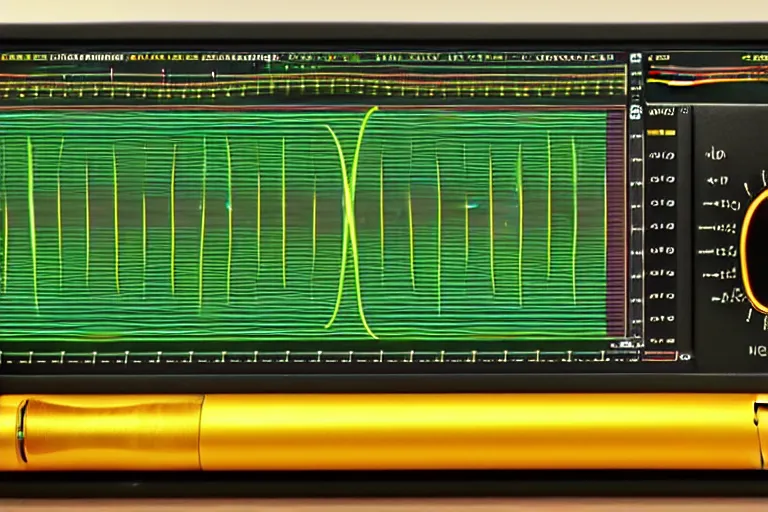 Image similar to an oscilloscope shaking a sound wave, wiggling a weasel, a stoat sinusoid spectacle : the wiggle and the wave - the wiggle is the wave!