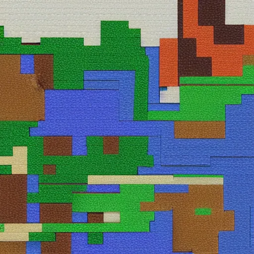 Prompt: minecraft painting