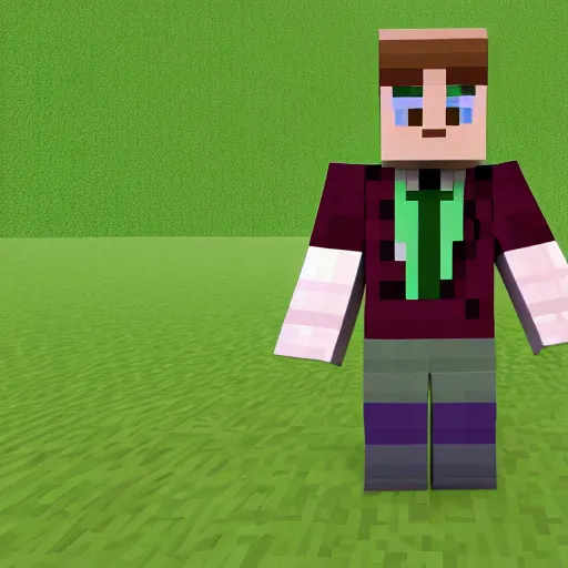 Prompt: saul goodman minecraft skin, green grass, blocky, mojang minecraft, highly detailed, gaming, villager, business suit, lawyer
