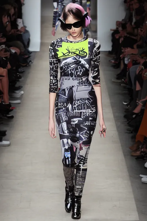 Image similar to jet set radio valentino ss 1 5 soft grunge scifi dress