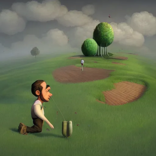 Image similar to Luigi, artwork by Gediminas Pranckevicius,