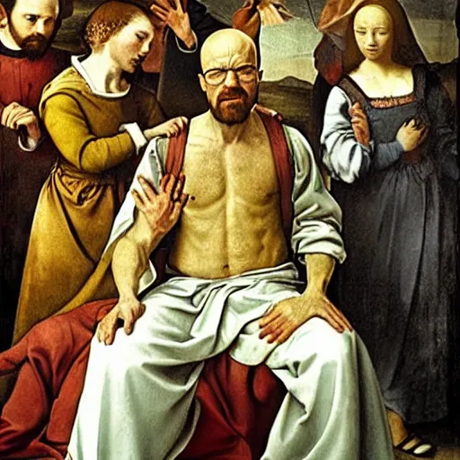 Image similar to Walter white, Renaissance painting