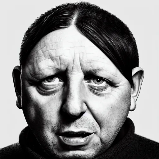 Image similar to photo portrait of shaun ryder screaming and staring into the horizon, realistic, hyperrealistic, 8 k resolution, hd quality, very detailed, highly detailed, intricate details, real life, real world, trending on artstation, digital art, really realistic, very realistic, headshot, head in frame, photograph, portrait, head in frame