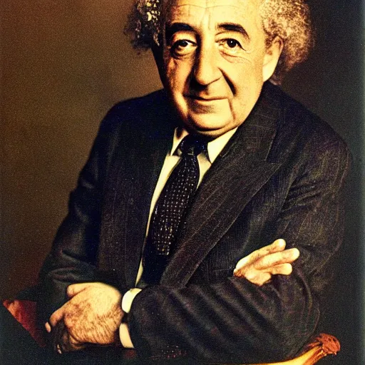 Prompt: robert maxwell einstein portrait