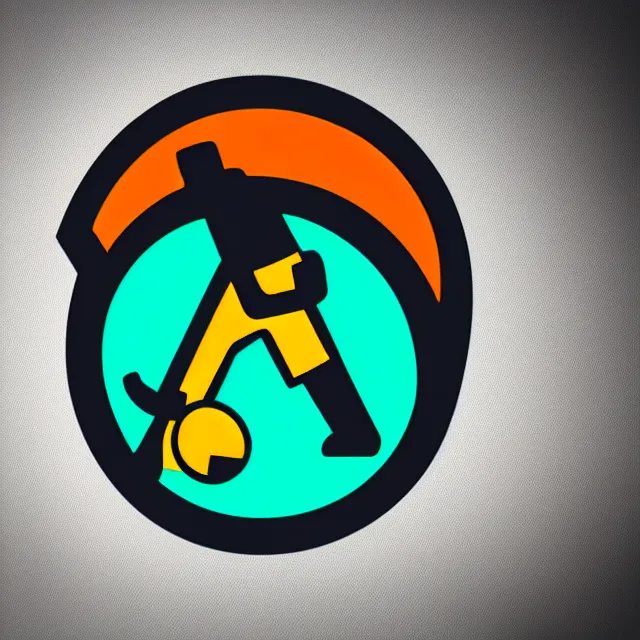 Prompt: determined janitor vector logo, professional E-sports style, flat colours, bright colours, SVG, professional, sharp edges