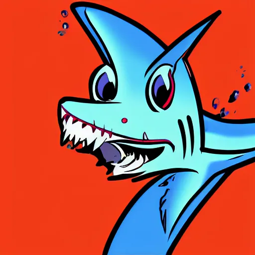 Image similar to scalie shark digital artwork