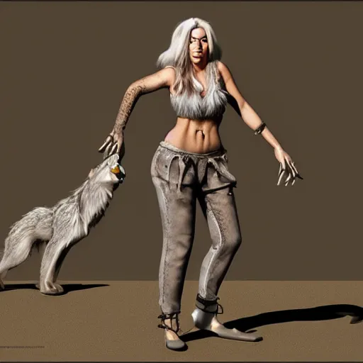 Prompt: cute handsome female werewolf from van helsing unreal engine hyperreallistic render 8k character concept art masterpiece