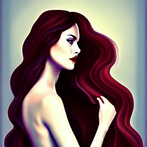 Image similar to lady jessica, pinterest, digital art, beautiful portrait