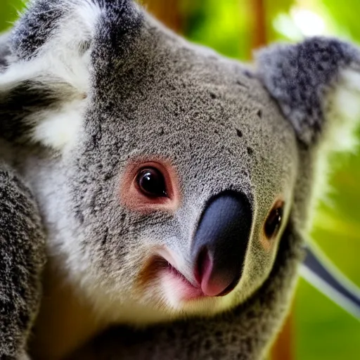 Prompt: ninja koala as a ninja, beautiful award winning professional creature profile photography