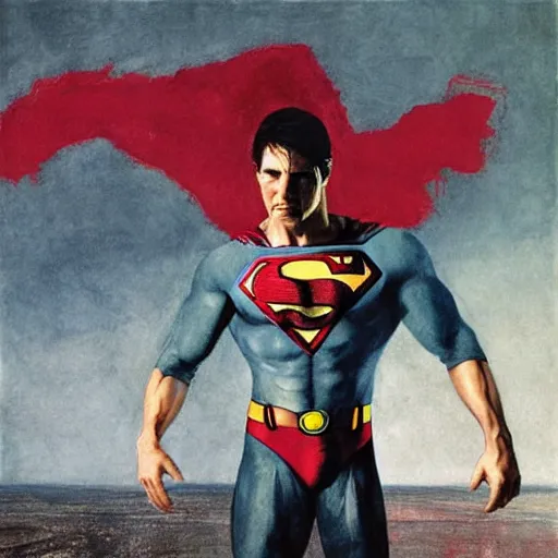 ripped physique Portrait tom cruise wearing a superman | Stable ...