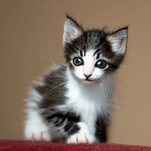 Image similar to award winning photograph of a kitten