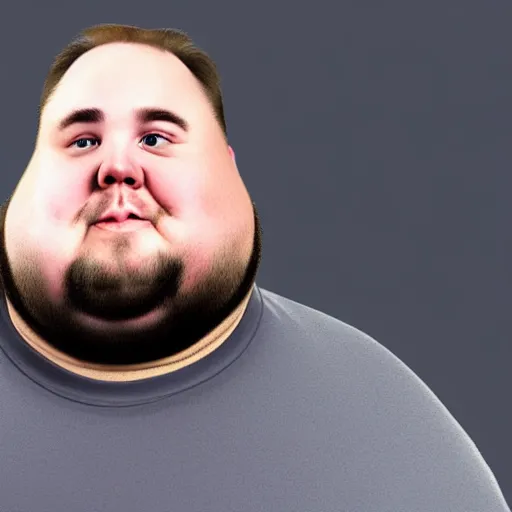 Image similar to a fat man