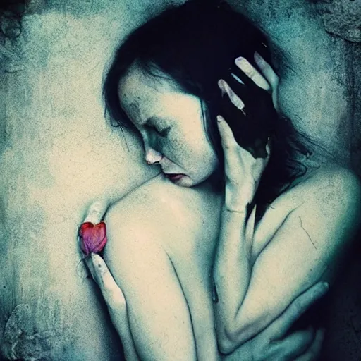 Image similar to when doves cry. big teardrops. photography by brooke shaden