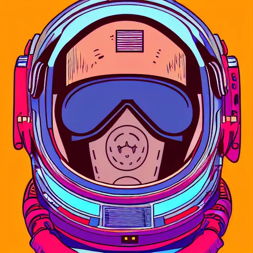 Image similar to in the style of max prentis and deathburger and laurie greasley a portrait of astronaut, highly detailed, colourful, 8k wallpaper