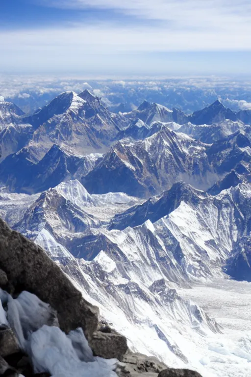 Image similar to view from the top of mount everest