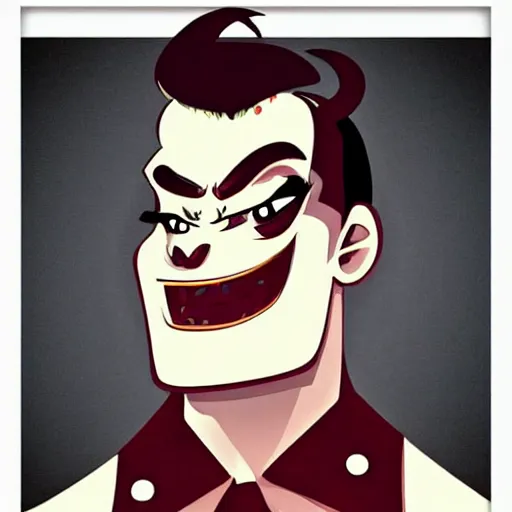 Image similar to handsome rockabilly monster, gorgeous rockabilly monster, attractive rockabilly monster, cute rockabilly monster, muscular rockabilly monster