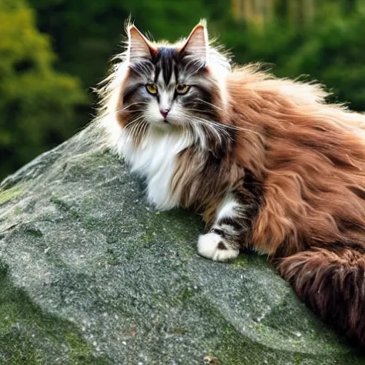 Image similar to a norwegian forest cat.