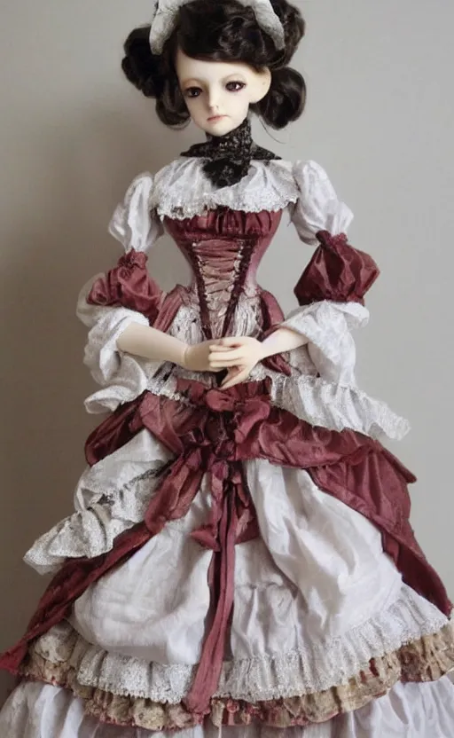 Image similar to dollfie in victorian dress