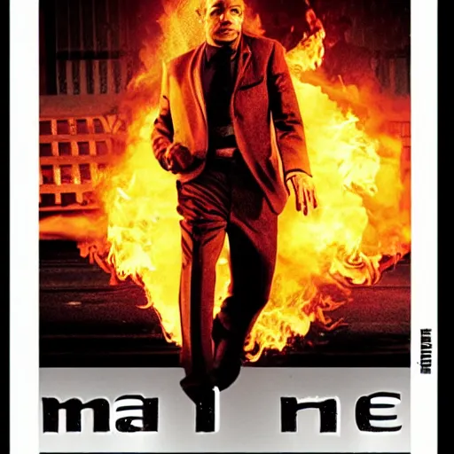 Image similar to man on fire