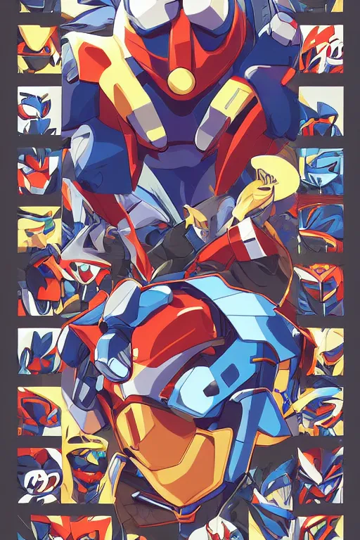 Image similar to robot ninja mask helmet megaman x zero rockman 2 0 2 2 switch game boss legacy collection fanart artsation, art gta 5 comics, behance hd by jesper ejsing, by rhads, makoto shinkai and lois van baarle, ilya kuvshinov, rossdraws global illumination ray tracing