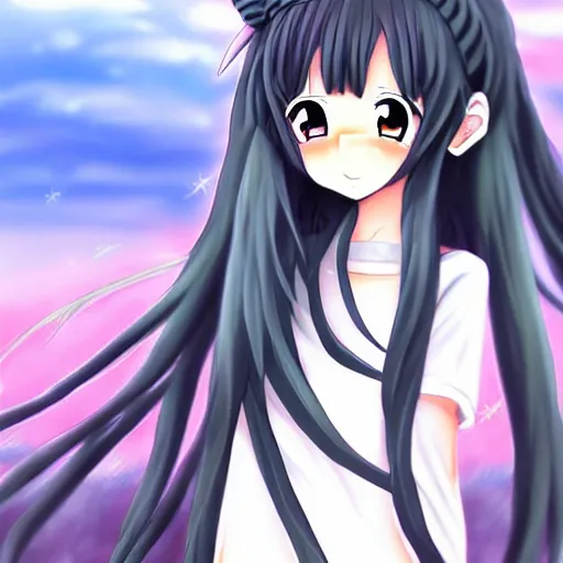 Prompt: anime girl wrapped up in nori, anime art, beautiful, cute