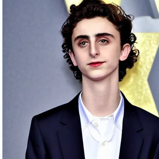 Image similar to timothee chalamet as spiderman