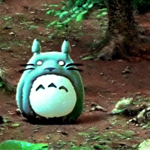 Image similar to trail cam footage of totoro