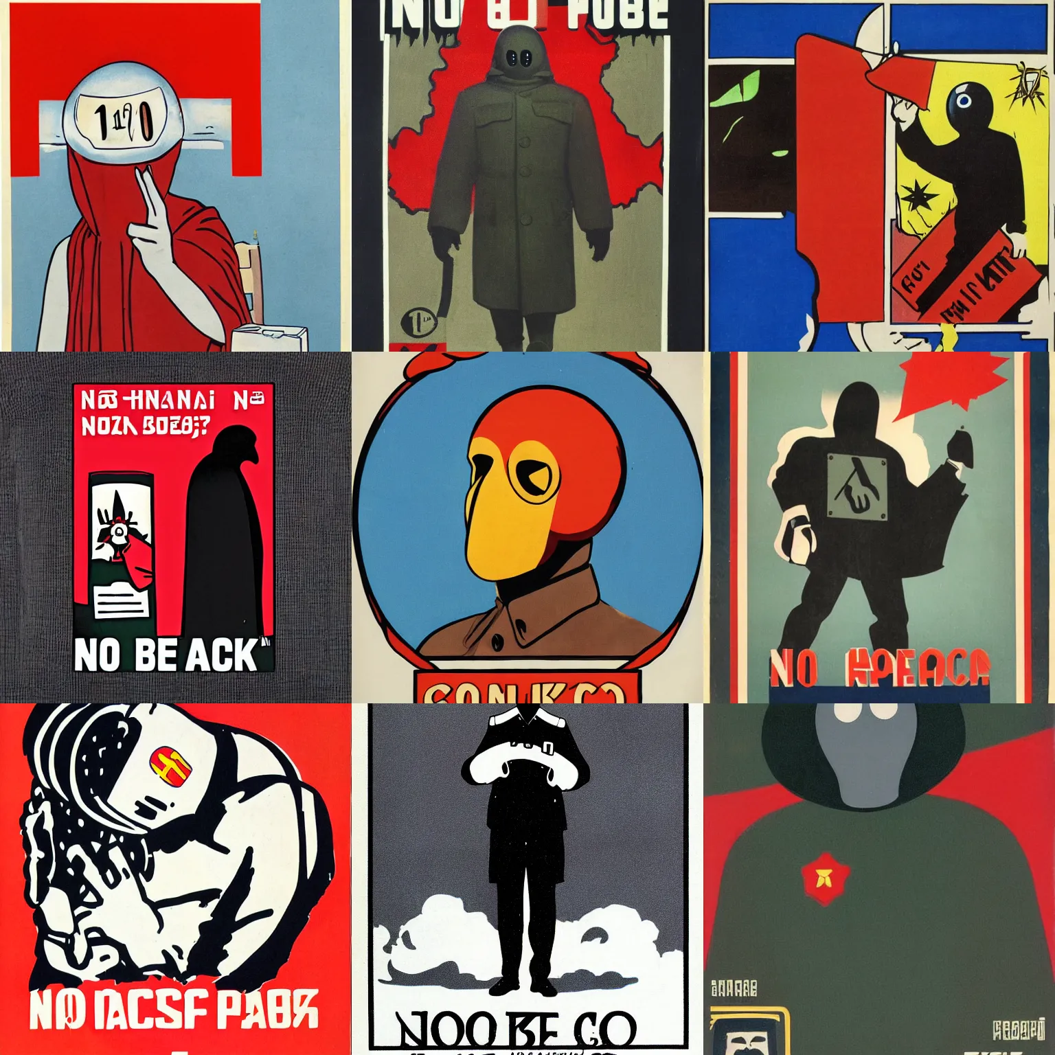 Image similar to no face no case soviet propaganda